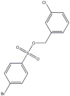 4-Bromobenzenesulfonic acid 3-chlorobenzyl ester,,结构式