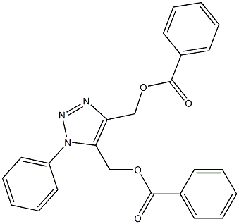 1-Phenyl-1H-1,2,3-triazole-4,5-bis(methanol)bis(benzoate) Structure