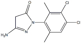 3-Amino-1-(3,4-dichloro-2,6-dimethylphenyl)-5(4H)-pyrazolone Structure