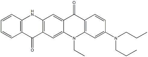 3-(Dipropylamino)-5-ethyl-5,12-dihydroquino[2,3-b]acridine-7,14-dione