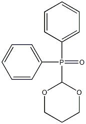 2-(Diphenylphosphinoyl)-1,3-dioxane 结构式