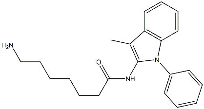  N-(1-Phenyl-3-methyl-1H-indol-2-yl)-7-aminoheptanamide