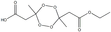 3,6-Dimethyl-1,2,4,5-tetroxane-3,6-bis(acetic acid ethyl) ester,,结构式