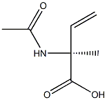 [S,(-)]-2-Acetylamino-2-methyl-3-butenoic acid,,结构式