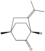 (1R,4S)-4-Methyl-6-(1-methylethylidene)bicyclo[2.2.2]octan-2-one 结构式