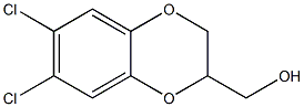 6,7-Dichloro-1,4-benzodioxane-2-methanol 结构式