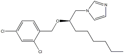 (R)-1-[2-[(2,4-Dichlorobenzyl)oxy]octyl]-1H-imidazole Struktur