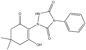 4-Phenyl-1-(2-hydroxy-4,4-dimethyl-6-oxo-1-cyclohexenyl)-1,2,4-triazolidine-3,5-dione