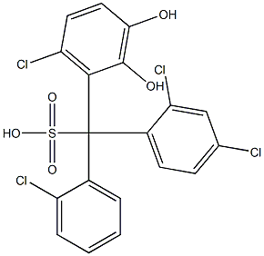 (2-Chlorophenyl)(2,4-dichlorophenyl)(6-chloro-2,3-dihydroxyphenyl)methanesulfonic acid|