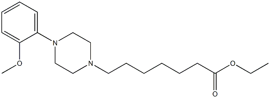 4-(2-Methoxyphenyl)-1-piperazineheptanoic acid ethyl ester Struktur