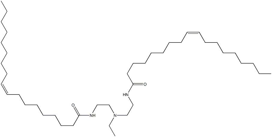 N,N'-(エチルイミノ)ビス(2,1-エタンジイル)ビス[(Z)-9-オクタデセンアミド] 化学構造式