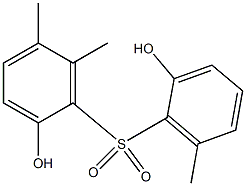 2,2'-ジヒドロキシ-5,6,6'-トリメチル[スルホニルビスベンゼン] 化学構造式
