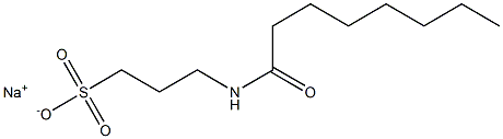 3-Capryloylamino-1-propanesulfonic acid sodium salt Structure