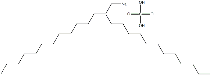 Sulfuric acid 2-dodecyltetradecyl=sodium salt Structure