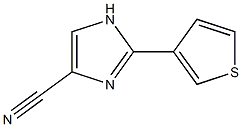 2-(Thiophen-3-yl)-1H-imidazole-4-carbonitrile,,结构式