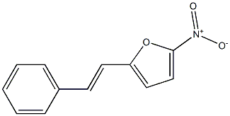 2-ニトロ-5-(2-フェニルエテニル)フラン 化学構造式