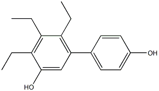 4,5,6-Triethyl-1,1'-biphenyl-3,4'-diol Struktur