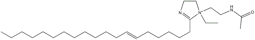 1-[2-(Acetylamino)ethyl]-1-ethyl-2-(6-nonadecenyl)-2-imidazoline-1-ium Structure
