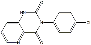 1,3-ジヒドロ-3-(4-クロロフェニル)ピリド[3,2-d]ピリミジン-2,4-ジオン 化学構造式