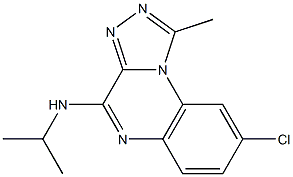 8-Chloro-4-isopropylamino-1-methyl[1,2,4]triazolo[4,3-a]quinoxaline,,结构式