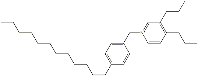 1-(4-Dodecylbenzyl)-3,4-dipropylpyridinium,,结构式