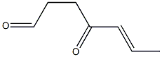 (E)-4-Oxo-5-heptenal Structure