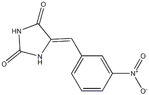 5-[3-Nitrobenzylidene]imidazolidine-2,4-dione Structure