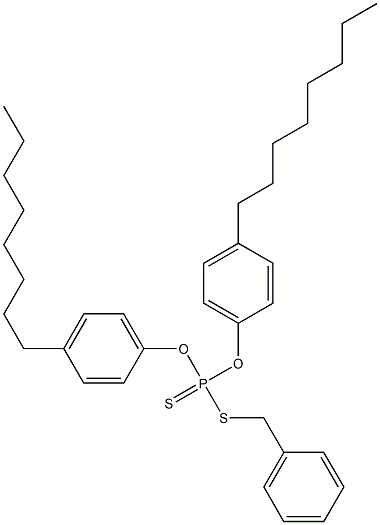 Dithiophosphoric acid O,O-bis(4-octylphenyl)S-benzyl ester,,结构式