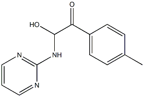 2-[[2-(p-Tolyl)-1-hydroxy-2-oxoethyl]amino]pyrimidine,,结构式