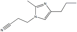 1-(2-Cyanoethyl)-2-methyl-4-propyl-1H-imidazole Struktur