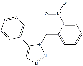 1-(2-Nitrobenzyl)-5-phenyl-1H-1,2,3-triazole,,结构式