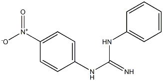 N-(4-Nitrophenyl)-N'-(phenyl)guanidine 结构式