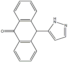 10-(1H-Pyrazol-5-yl)anthrone Struktur