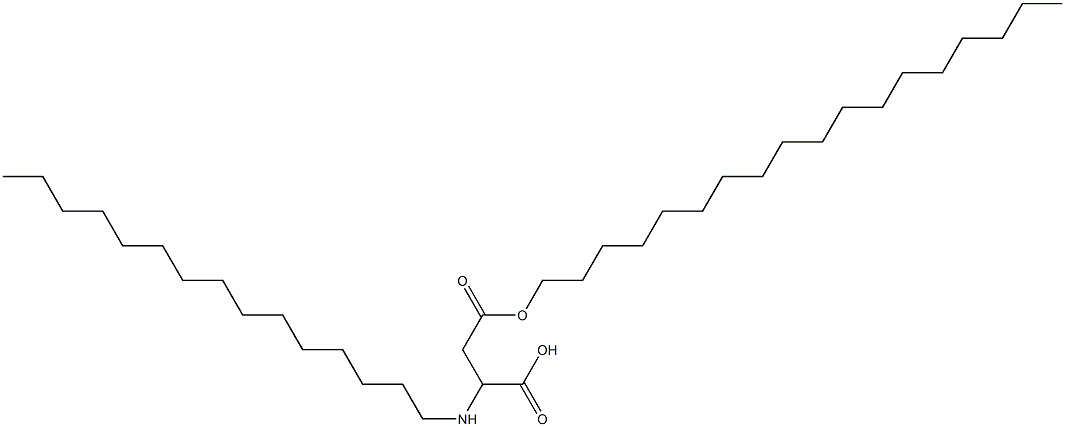 2-Pentadecylamino-3-(octadecyloxycarbonyl)propionic acid 结构式