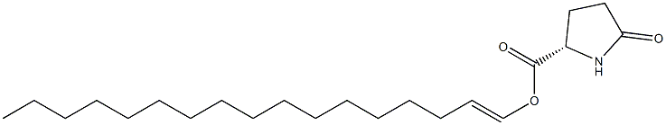 (S)-5-オキソピロリジン-2-カルボン酸1-ヘプタデセニル 化学構造式