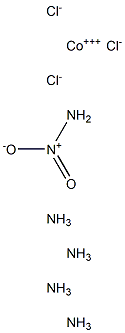 Nitropentamminecobalt(III) chloride Struktur