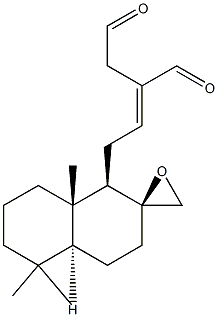 (8S,12E)-8,17-Epoxylabd-12-ene-15,16-dial Struktur