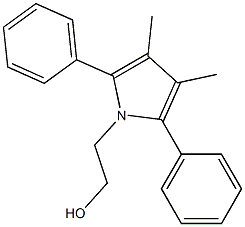 3,4-Dimethyl-2,5-diphenyl-1H-pyrrole-1-ethanol 结构式