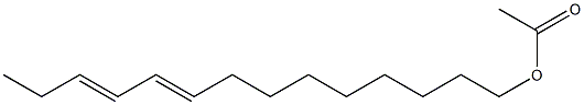 9,11-Tetradecadien-1-ol acetate Structure