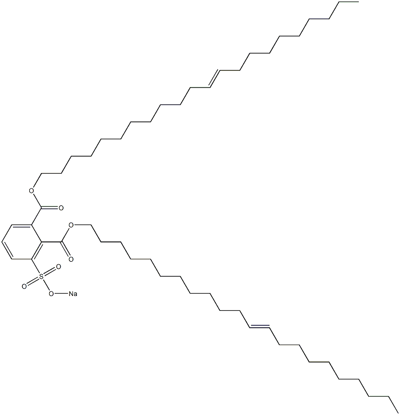 3-(Sodiosulfo)phthalic acid di(12-docosenyl) ester Structure