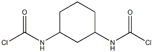 N,N'-Bis(chloroformyl)-1,3-cyclohexanediamine Struktur