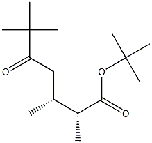 (2R,3R)-5-Oxo-2,3,6,6-tetramethylheptanoic acid tert-butyl ester Structure