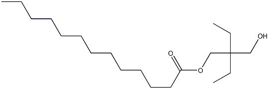 Tridecanoic acid 2-ethyl-2-(hydroxymethyl)butyl ester Struktur