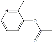 Acetic acid 2-methyl-3-pyridyl ester Structure
