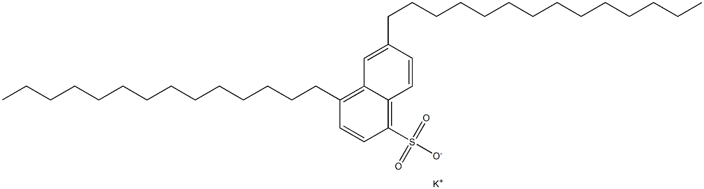 4,6-Ditetradecyl-1-naphthalenesulfonic acid potassium salt Struktur