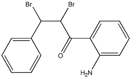 1-(2-Aminophenyl)-2,3-dibromo-3-phenylpropan-1-one,,结构式