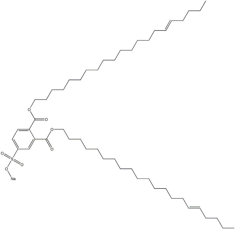 4-(Sodiosulfo)phthalic acid di(16-henicosenyl) ester 结构式