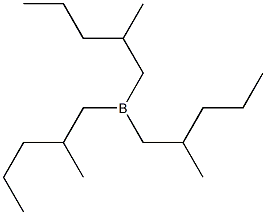 Tris(2-methylpentyl)borane Structure