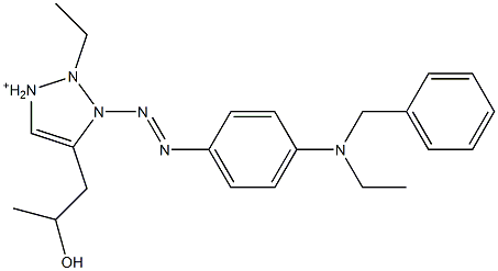  3-(4-N-Ethyl-N-benzylaminophenylazo)-2-ethyl-4-(2-hydroxypropyl)triazolium