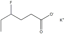 4-Fluorocaproic acid potassium salt Struktur